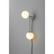 Duo LED 6 inch Satin Nickel Sconce Wall Light